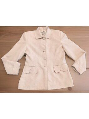 Vintage Atrium Collection Pink Rose Blazer Jacket Size 10 Women